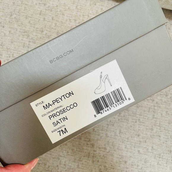 BCBGMaxAzria champagne Peyton Prosecco heel - Picture 7 of 8